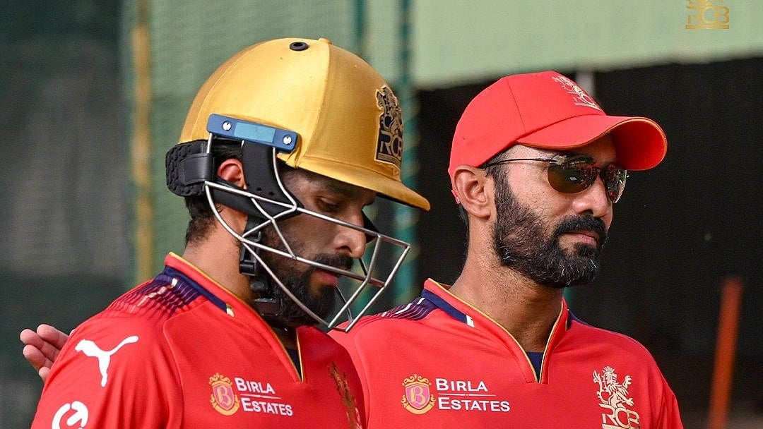 X | Royal Challengers Bengaluru : Royal Challengers Bengaluru captain Rajat Patidar and coach Dinesh Karthik ahead of the IPL 2025 season. 