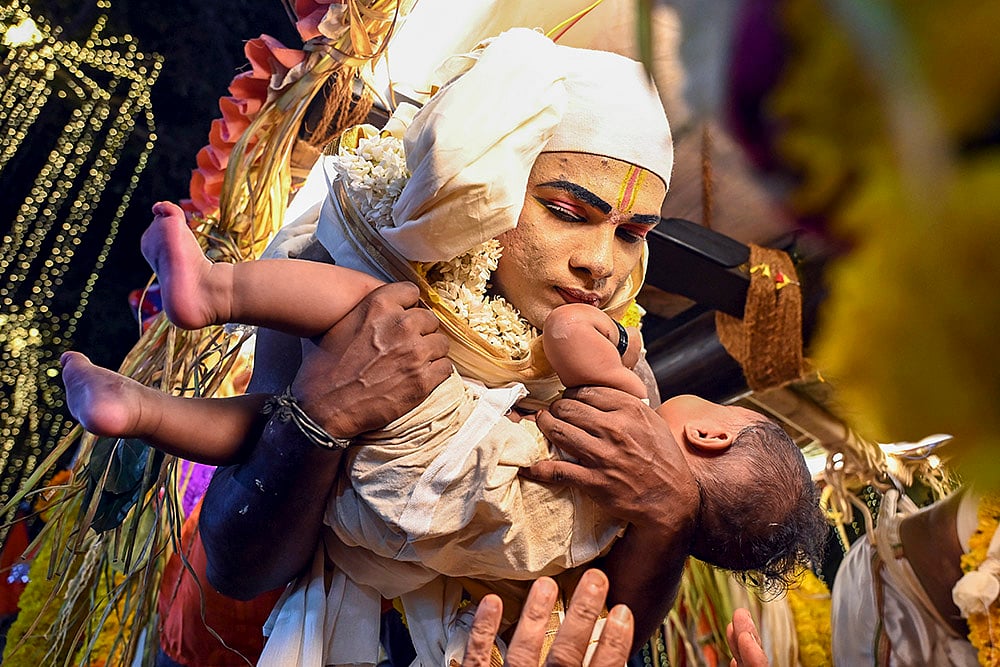 Nercha Thookkam rituals at the Pachalloor Sree Bhadrakaali Temple