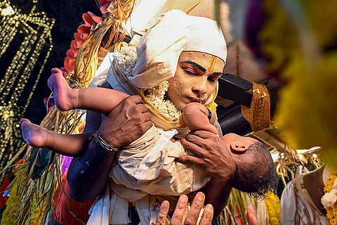 Nercha Thookkam rituals at the Pachalloor Sree Bhadrakaali Temple