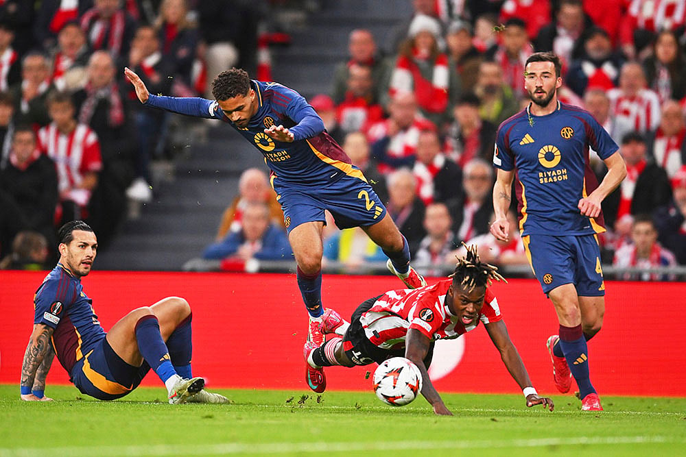 Europa League 2024-25 soccer AS Roma vs Athletic Bilbao_Nico Williams