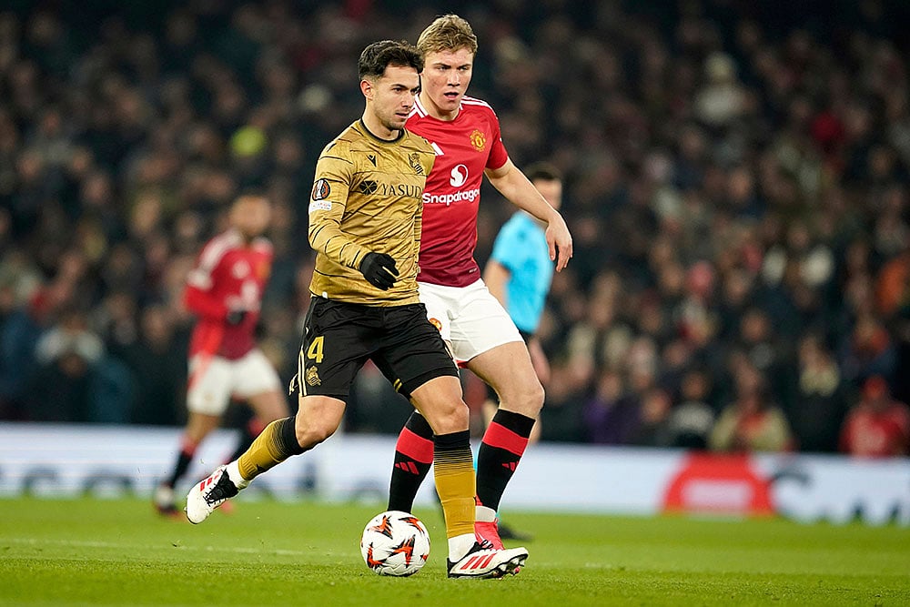 UEFA Europa League 2024-25 Manchester United and Real Sociedad_Rasmus Hojlund 