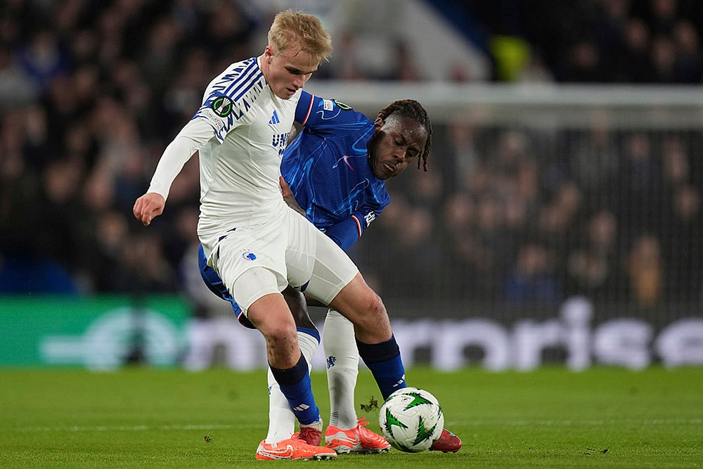 UEFA Conference League Chelsea Vs FC Copenhagen_ Victor Froholdt 