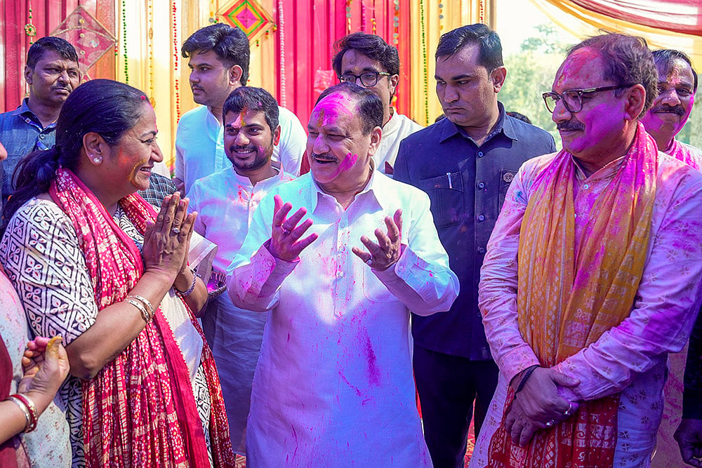 Holi celebrations at Naddas residence