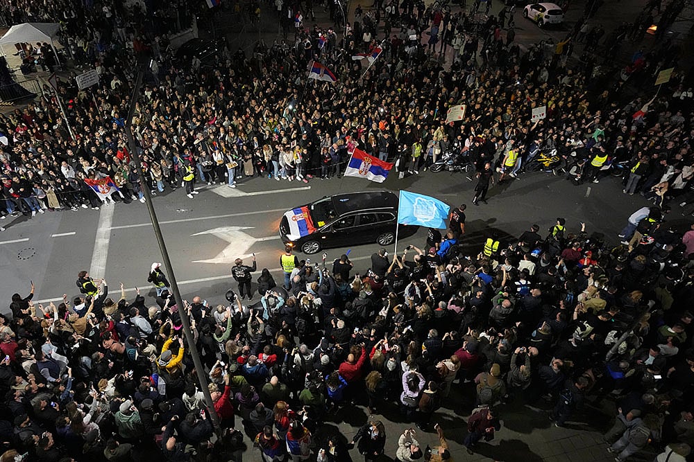 Serbia Anti Government Rally