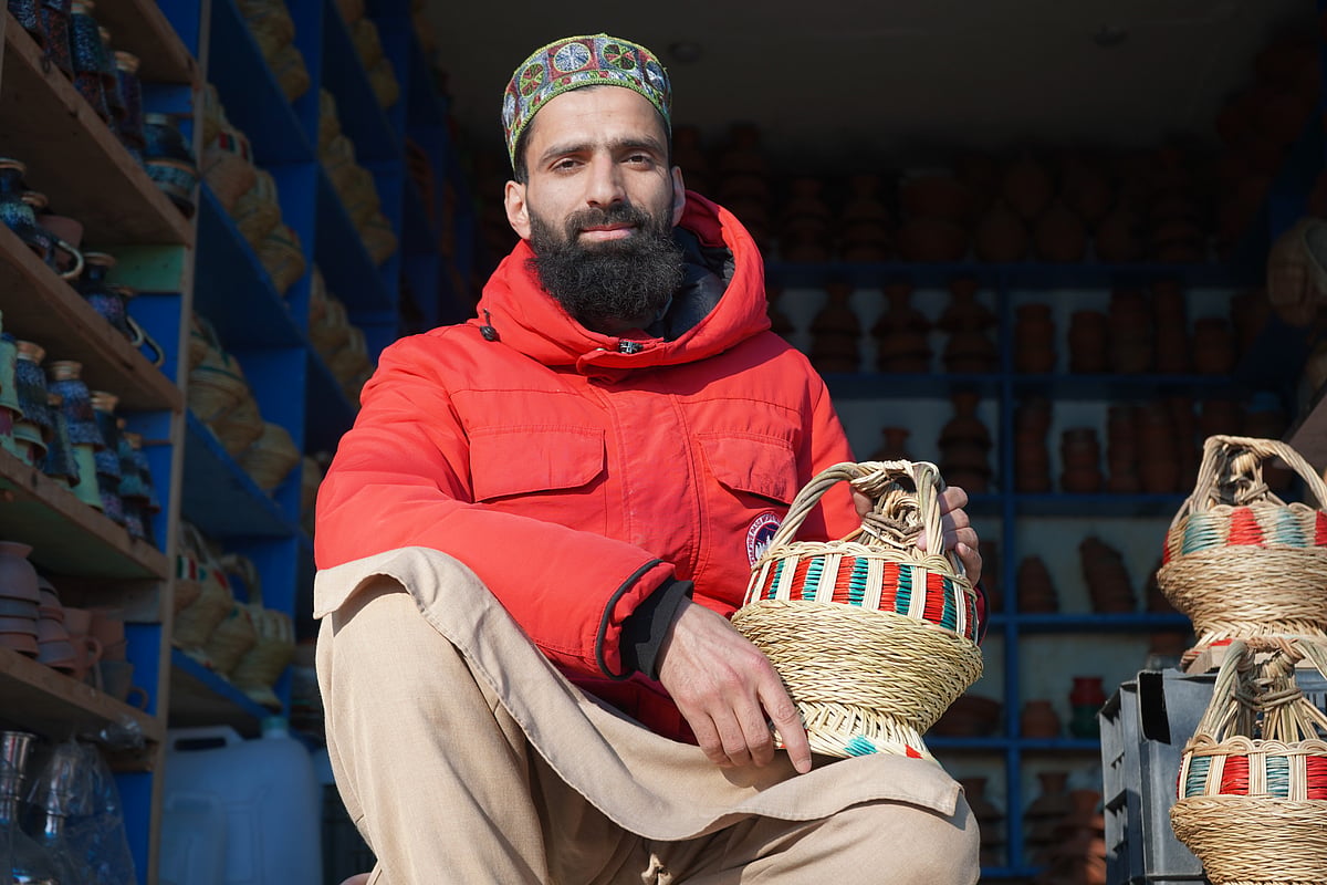 Sheikh Dawood  at his shop