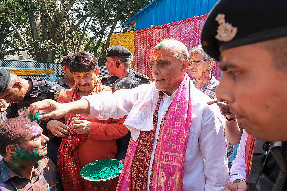 Rajnath Singh on Holi