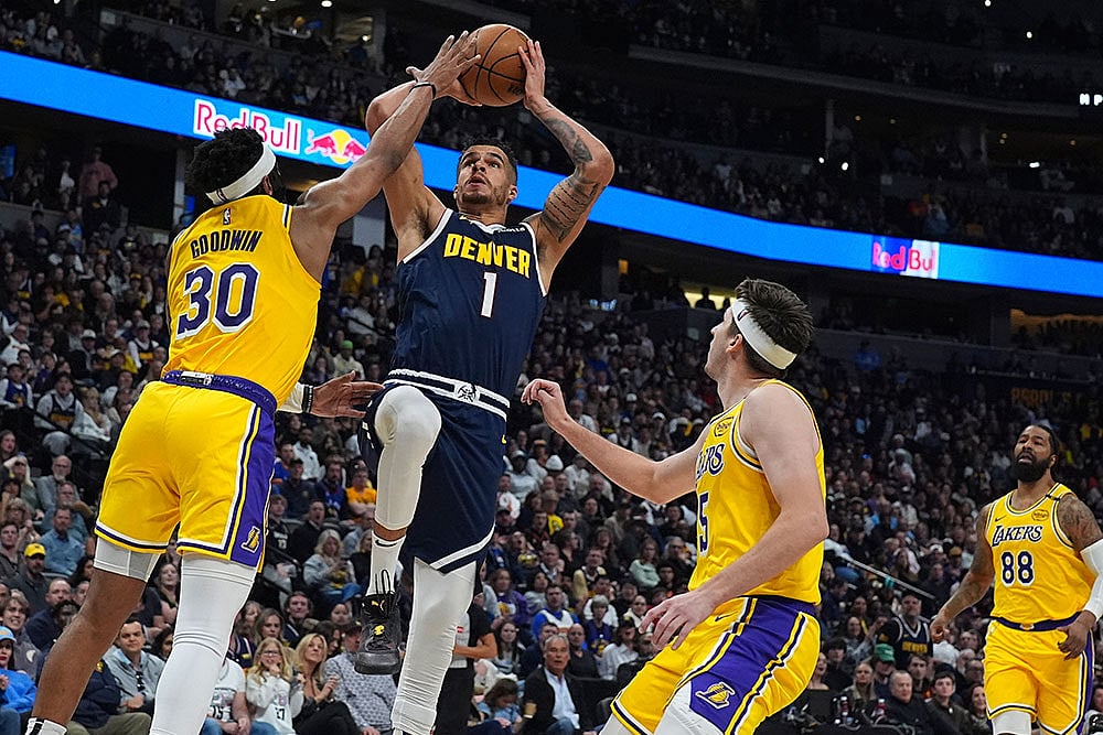 NBA Basketball Game: Los Angeles Lakers vs Denver Nuggets