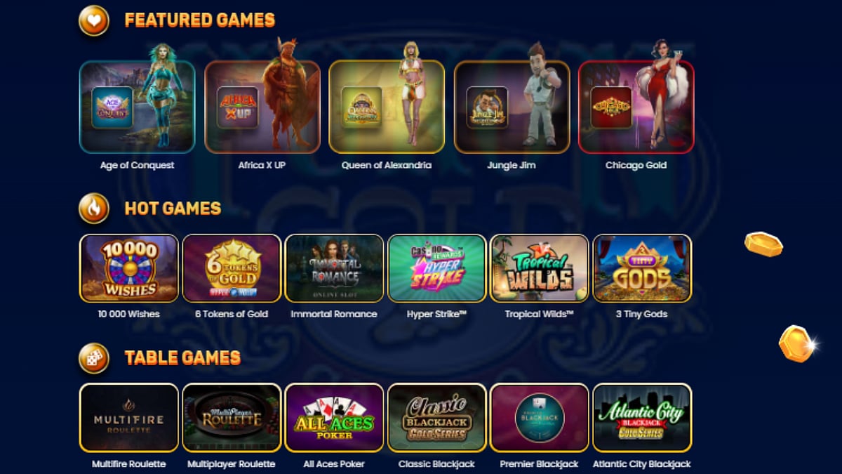 Special Features In Yukon Gold Casino 