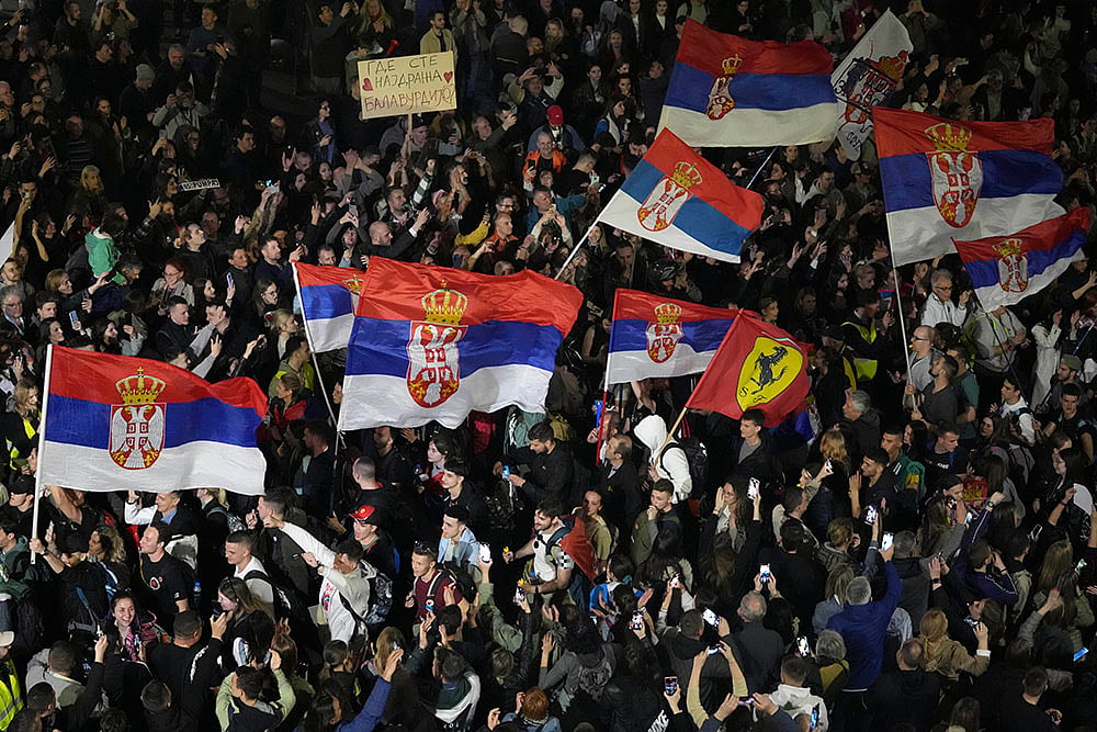 Anti Government Demonstration Serbia