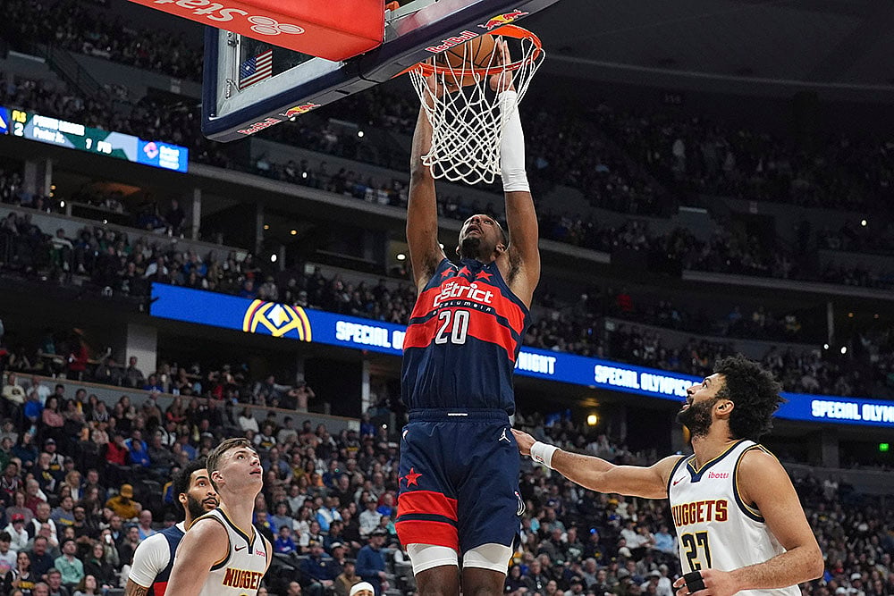 NBA basketball game Denver Nuggets vs Washington Wizards: 