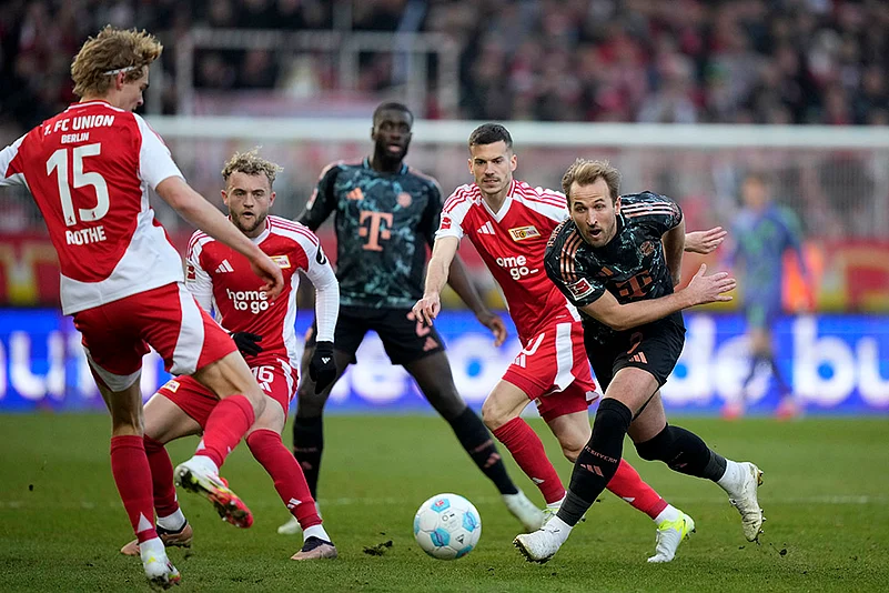 Germany Bundesliga Soccer match Bayern Munich vs Union Berlin: Harry Kane
