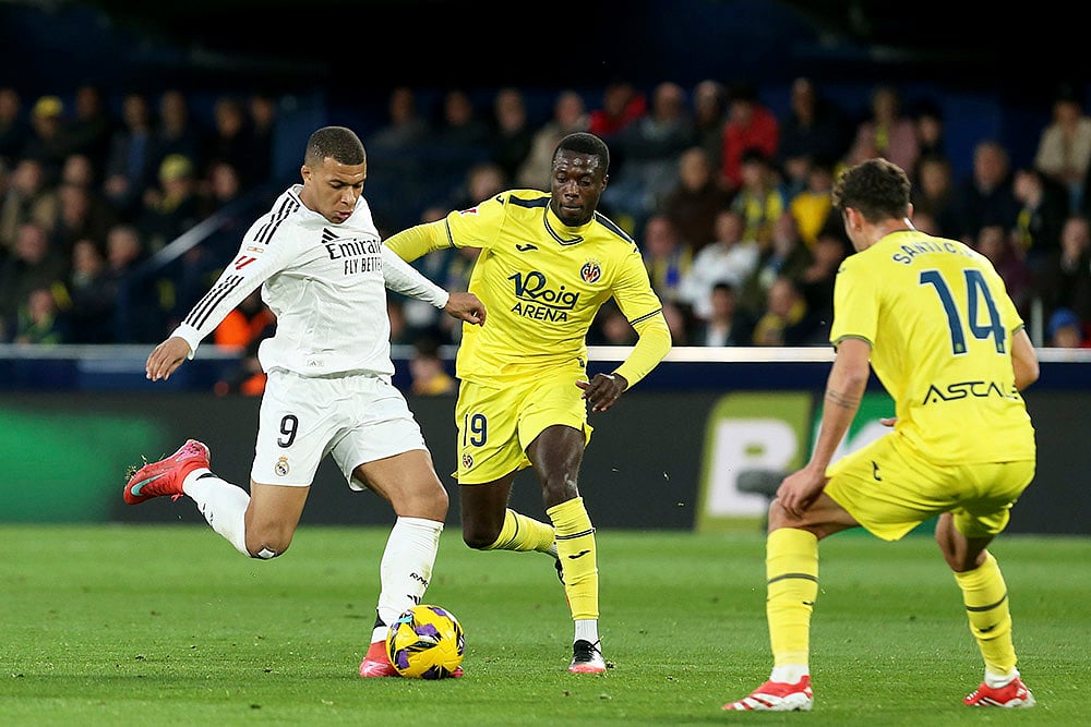 Spain soccer La Liga match Villarreal vs Real Madrid: Kylian Mbappe