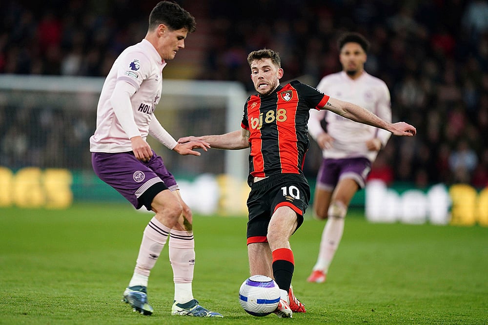 English Premier League soccer match Bournemouth and Brentford: Ryan Christie
