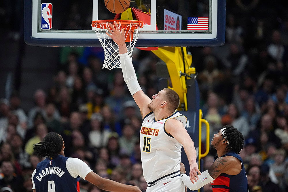 NBA basketball game Denver Nuggets vs Washington Wizards: Nikola Jokic