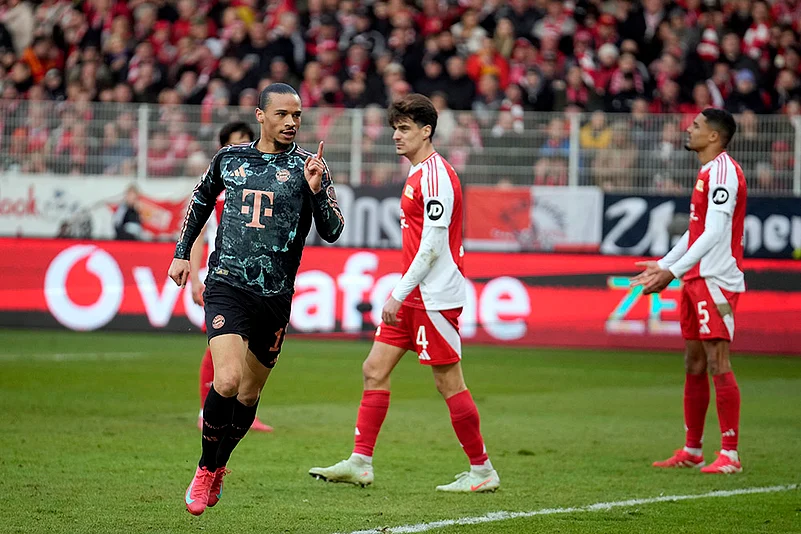 Germany Bundesliga Soccer match Bayern Munich vs Union Berlin: Leroy Sane