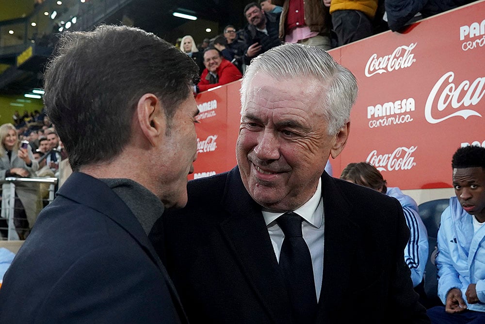 Spain soccer La Liga match Villarreal vs Real Madrid: Carlo Ancelotti