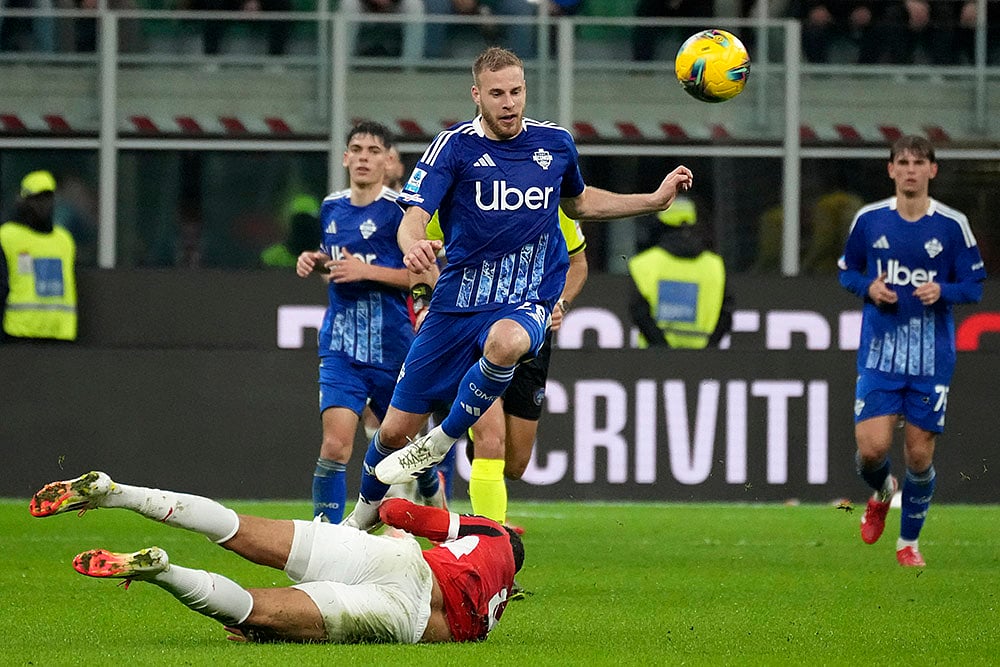 Italy Soccer Serie A match AC Milan vs Como: Ivan Smolcic
