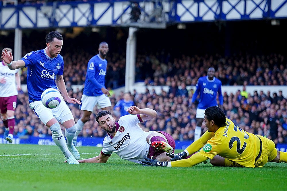 English Premier League soccer match Everton vs West Ham: Max Kilman
