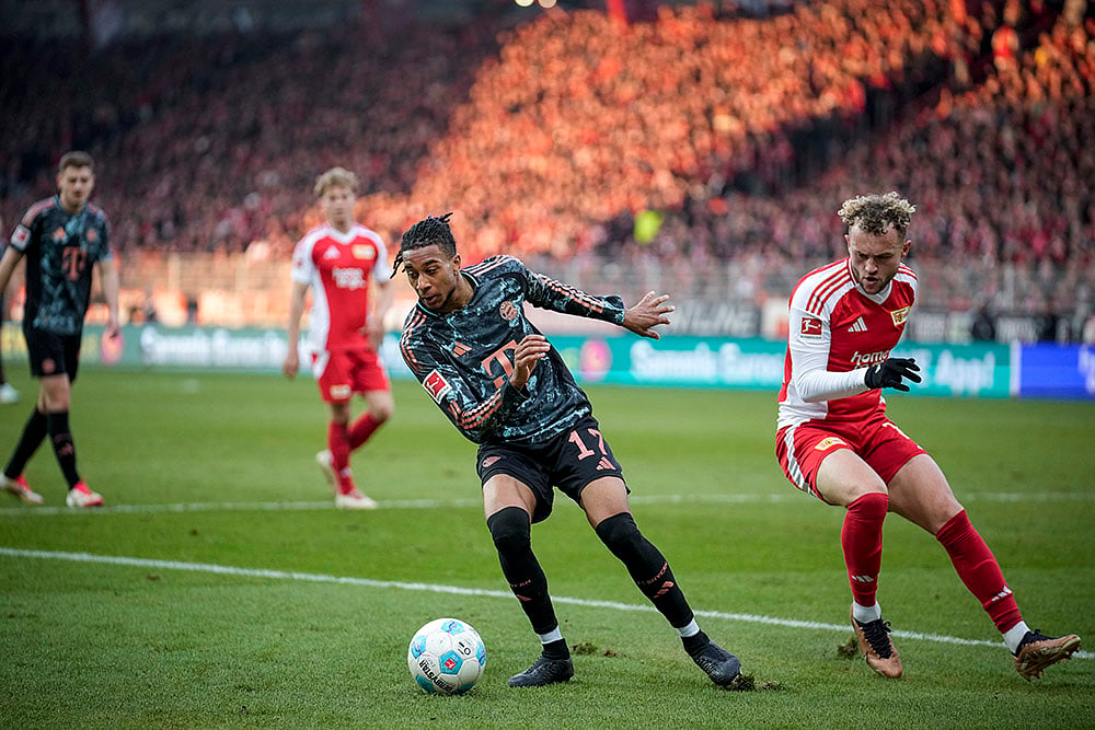 Germany Bundesliga Soccer match Bayern Munich vs Union Berlin:  Michael Olise