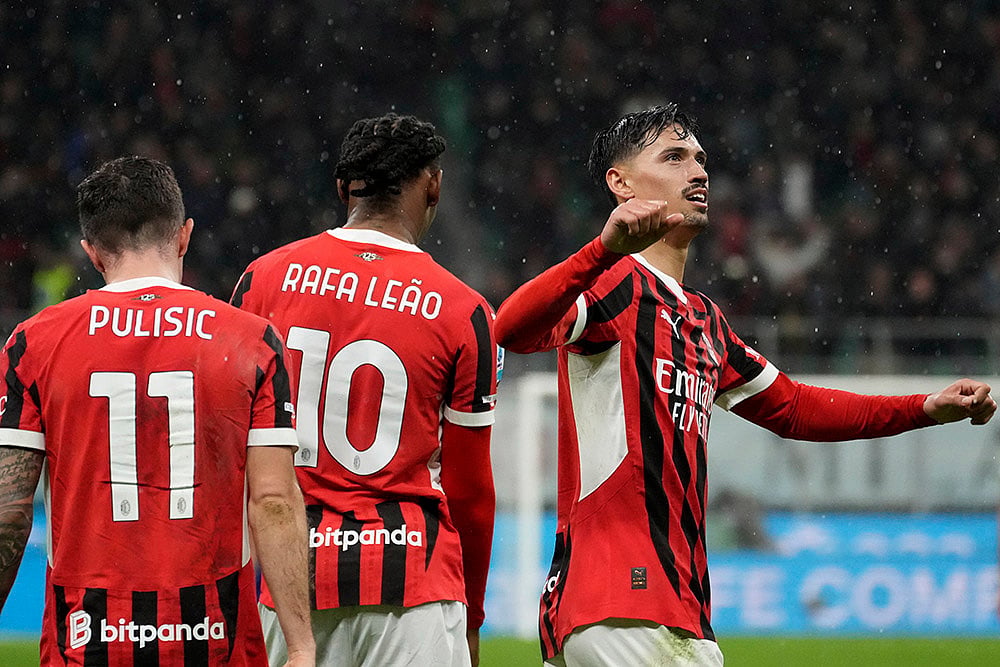 Italy Soccer Serie A match AC Milan vs Como: Tijjani Reijnders