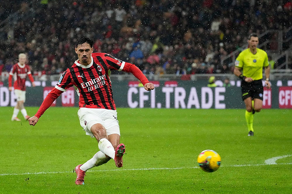 Italy Soccer Serie A match AC Milan vs Como: Tijjani Reijnders