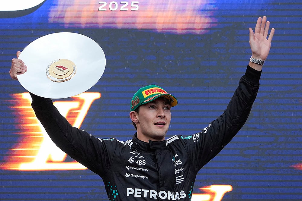 Australian Formula One Grand Prix 2025 F1 GP Auto race_Mercedes driver George Russell