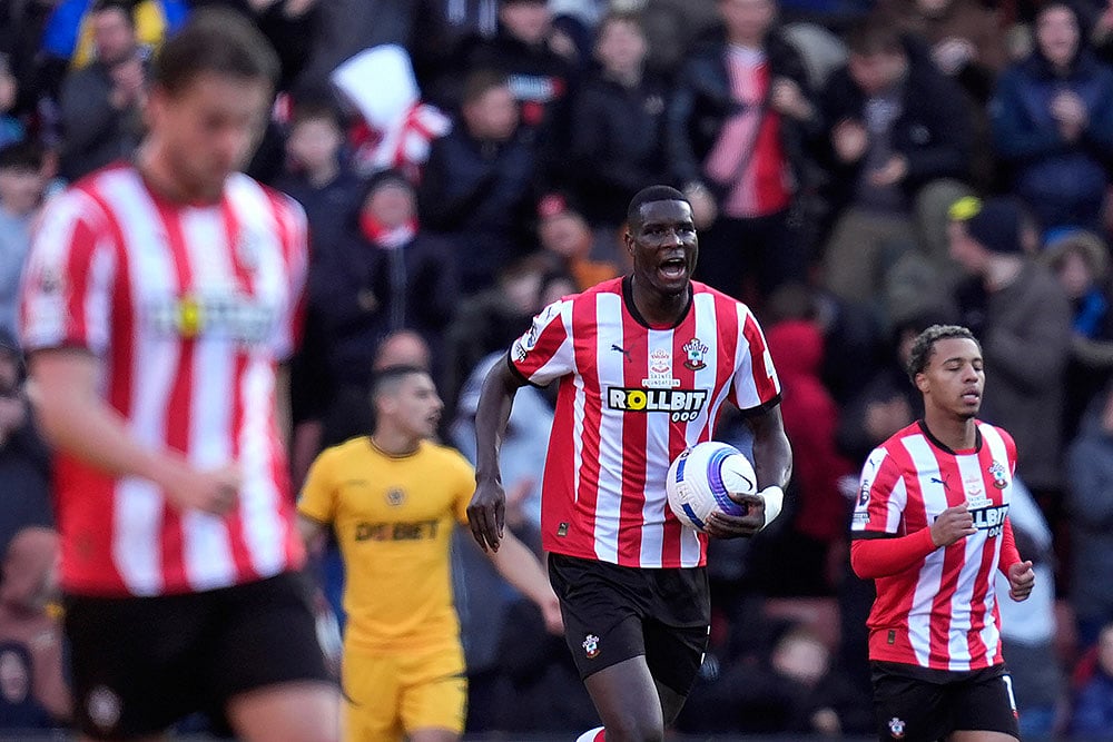 English Premier League soccer match Southampton and Wolverhampton Wanderers: Paul Onuachu