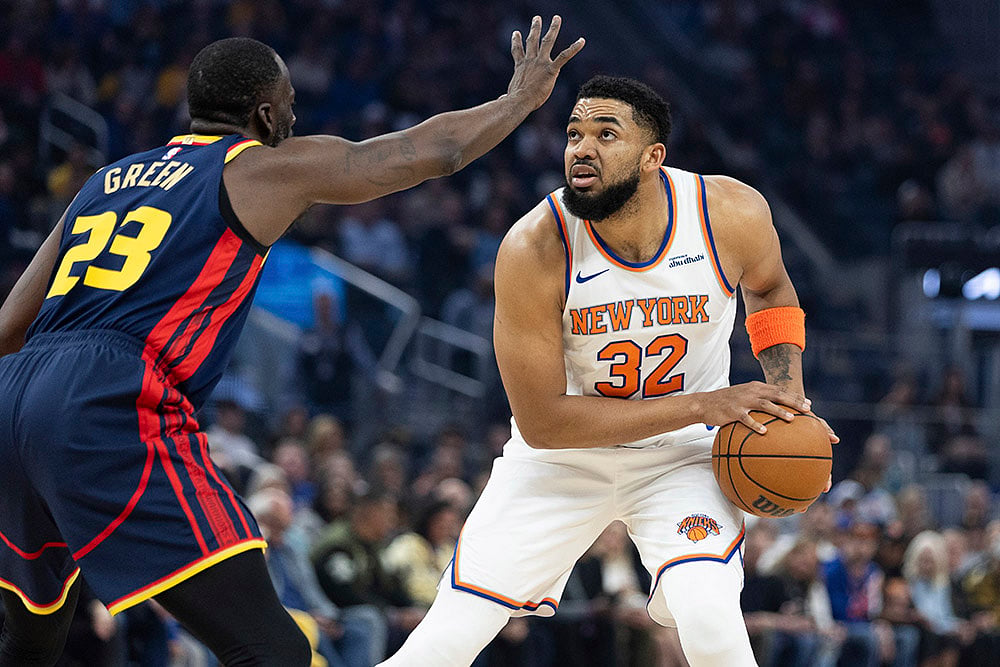 NBA basketball game New York Knicks vs Golden State Warriors: Draymond Green
