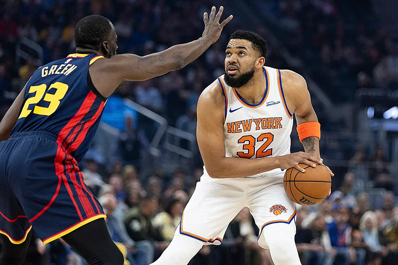 NBA basketball game New York Knicks vs Golden State Warriors: Draymond Green