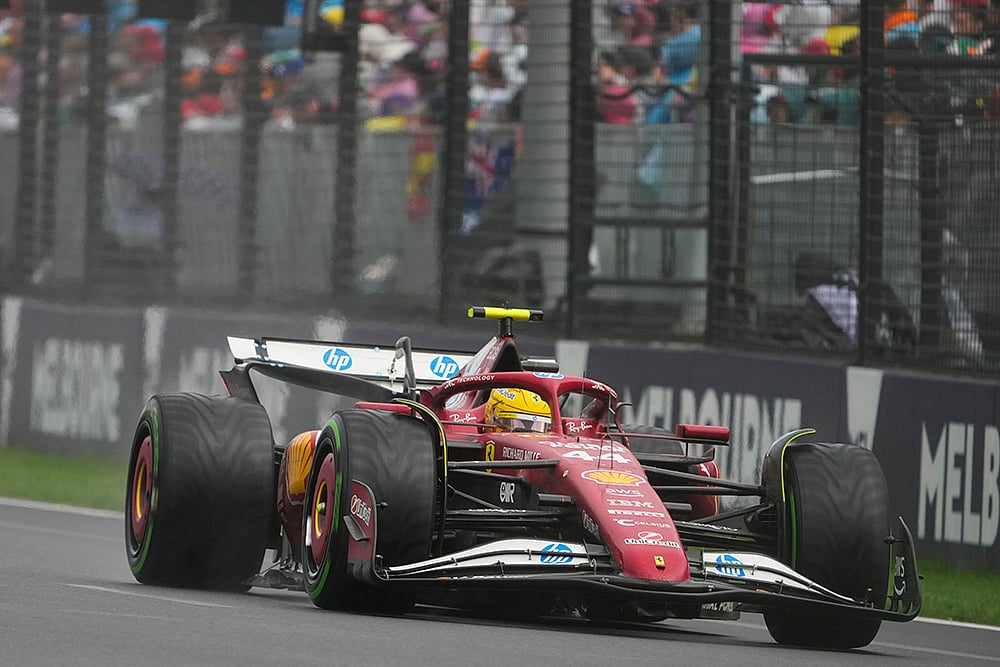 Australian Formula One Grand Prix 2025 F1 GP Auto race_Ferrari driver Lewis Hamilton