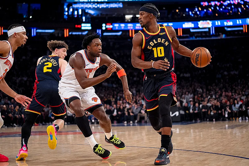 NBA basketball game New York Knicks vs Golden State Warriors: Jimmy Butler III