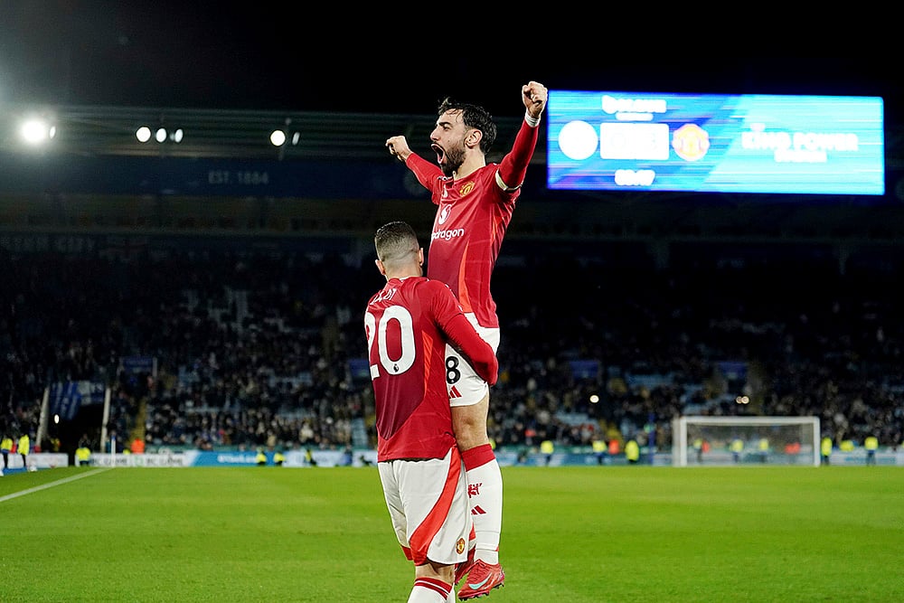 | Photo: Martin Rickett/PA via AP : EPL 2024-25: Leicester City and Manchester United
