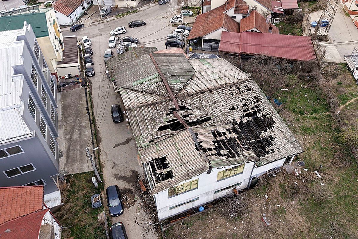 Nightclub fire in North Macedonia Fire in nightclub in the town of Kocani, Photo: 1