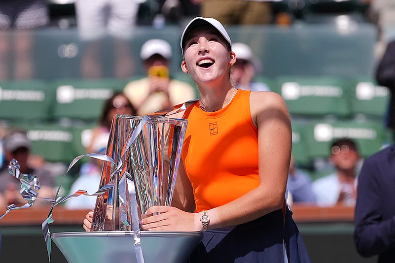 Indian Wells Tennis 2025 BNP Paribas Open tennis tournament, Mirra Andreeva vs Aryna Sabalenka_1