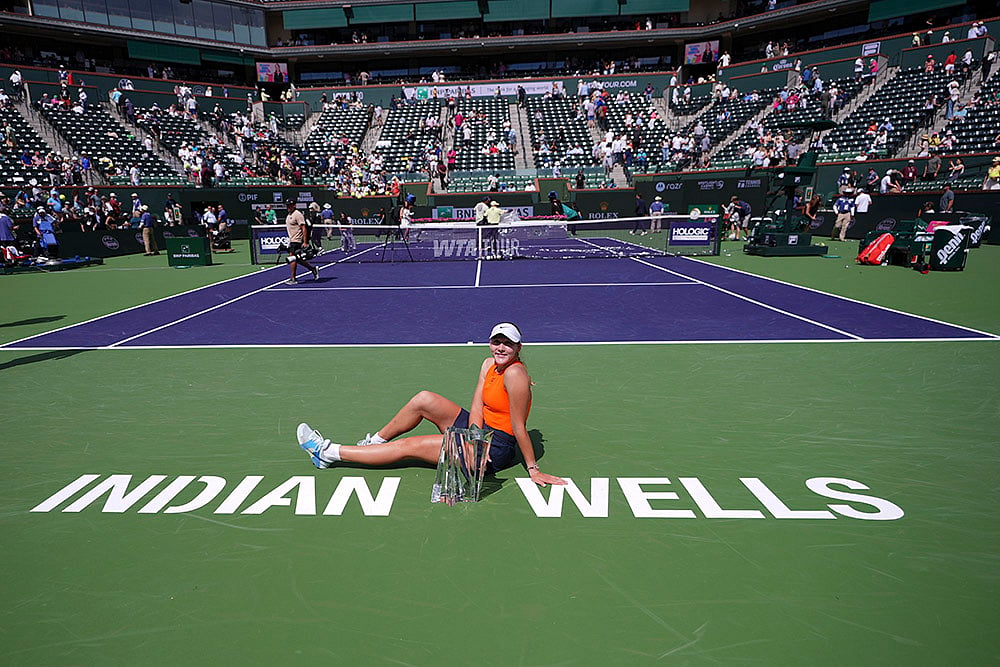 Indian Wells Tennis 2025 BNP Paribas Open tennis tournament, Mirra Andreeva vs Aryna Sabalenka_2