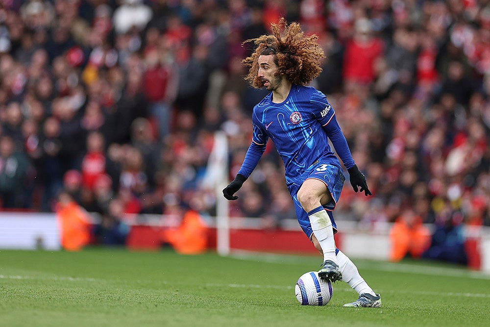 English Premier League Soccer match Arsenal Vs Chelsea: Marc Cucurella