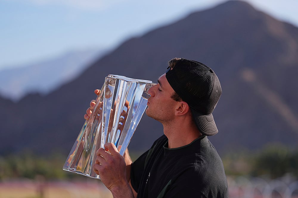 | Photo: AP/Mark J. Terrill : Indian Wells Tennis: Jack Draper vs Holger Rune