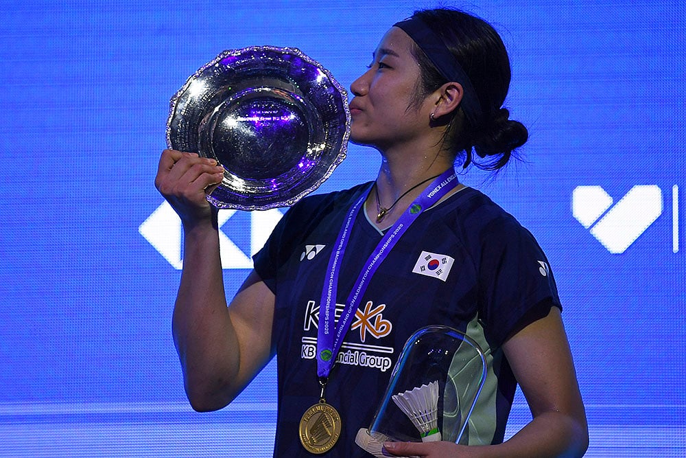 | Photo: AP/Rui Vieira : All England Open 2025: Young An Se vs Wang Zhi Yi