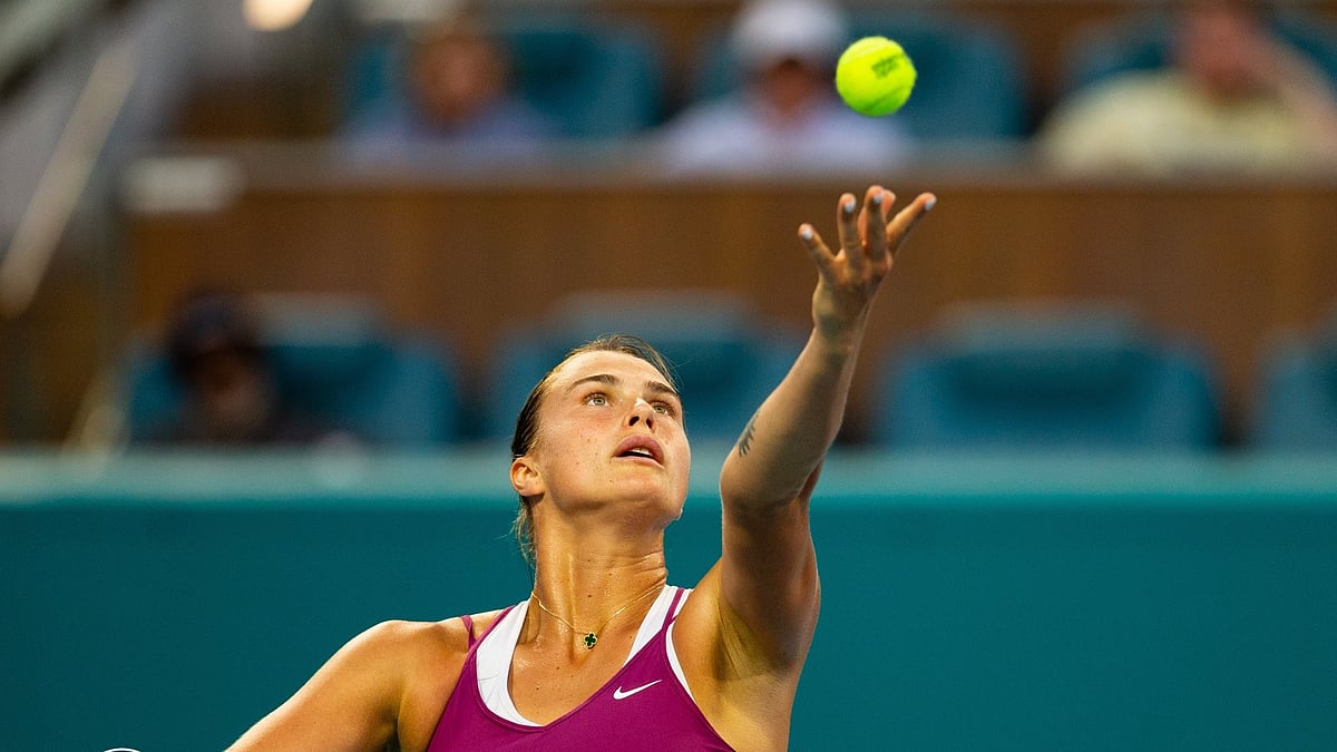 X | Miami Open : Aryna Sabalenka at Miami Open 2023.