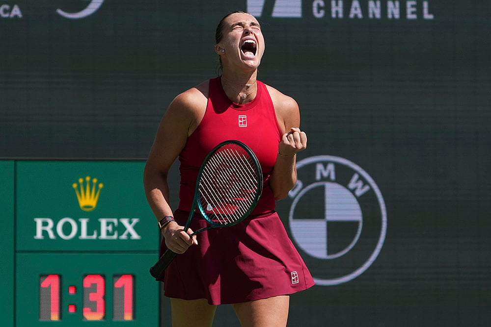 Indian Wells Tennis 2025 BNP Paribas Open tennis tournament, Mirra Andreeva vs Aryna Sabalenka_4