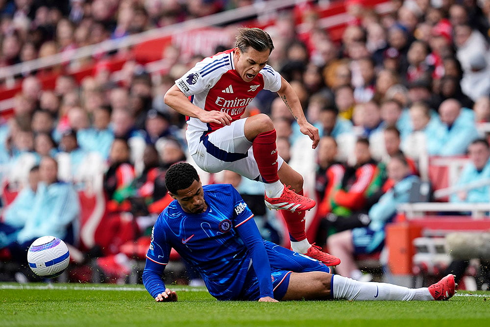 English Premier League Soccer match Arsenal Vs Chelsea: Levi Colwill