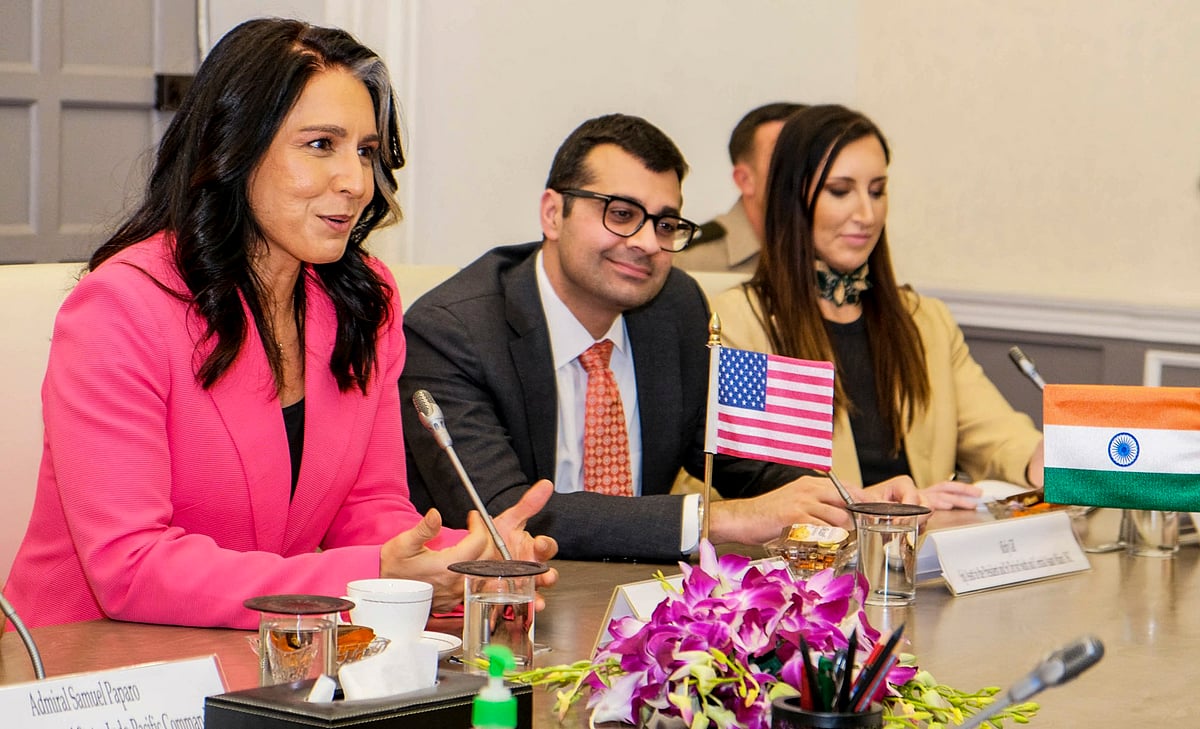 tulsi gabbard india visit 2025