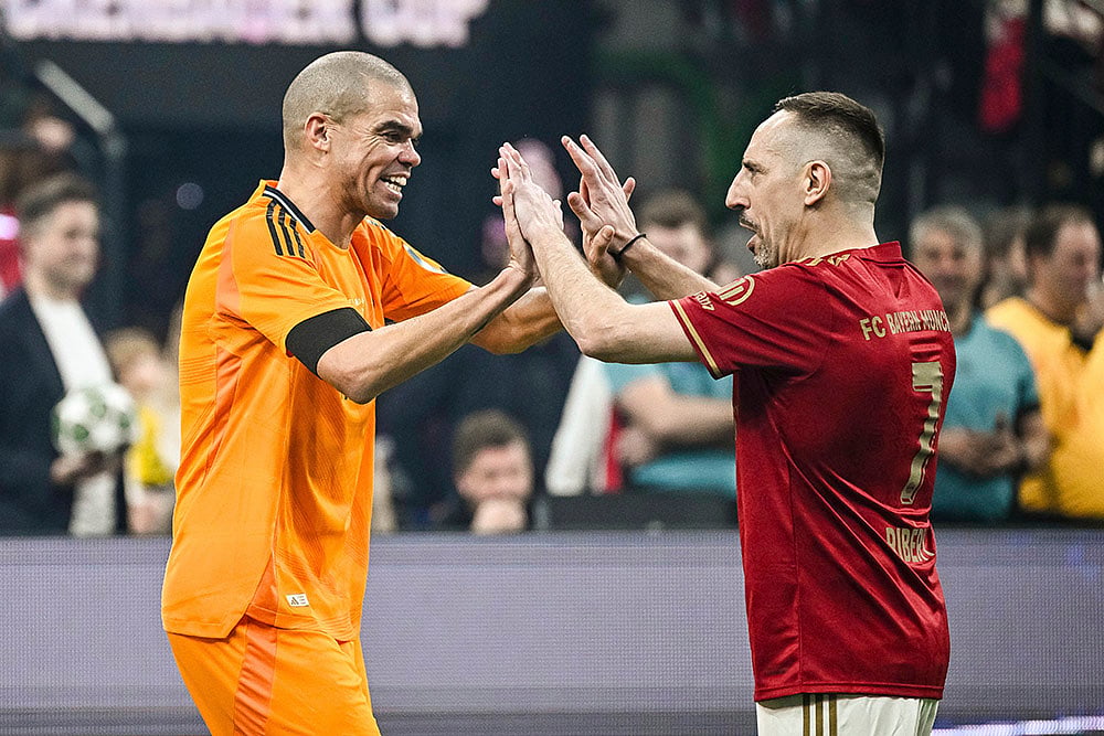 Germany FC Bayern Munichs memorial soccer tournament for Franz Beckenbauer_Franck Ribery