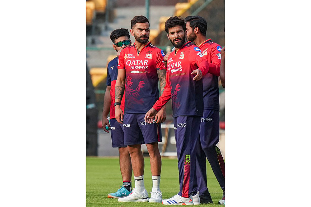Rajat Patidar with teammate Virat Kohli