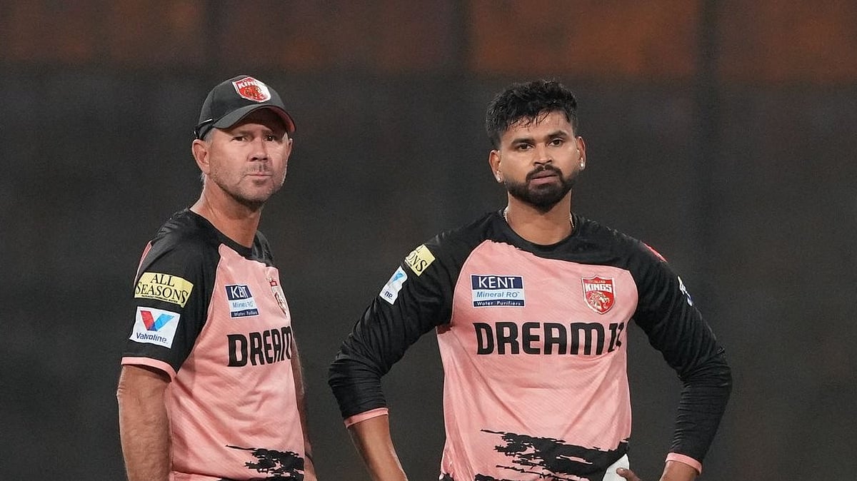 Punjab Kings head coach Ricky Ponting (L) with captain Shreyas Iyer. - Photo: X | Punjab Kings