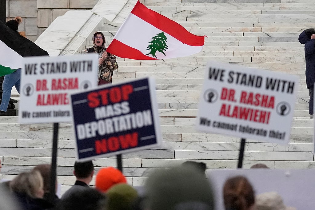 | Photo: AP/Charles Krupa : White House's 'Bye-Bye Rasha' Post After Deportation Of Brown University Professor To Lebanon 