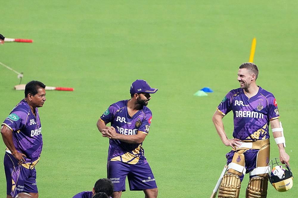 Kolkata Knight Riders training session in Kolkata