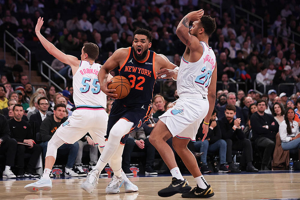 NBA Basketball: New York Knicks vs Miami Heat