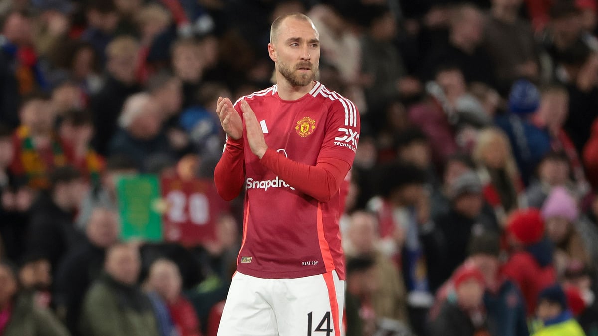Manchester United's Christian Eriksen.