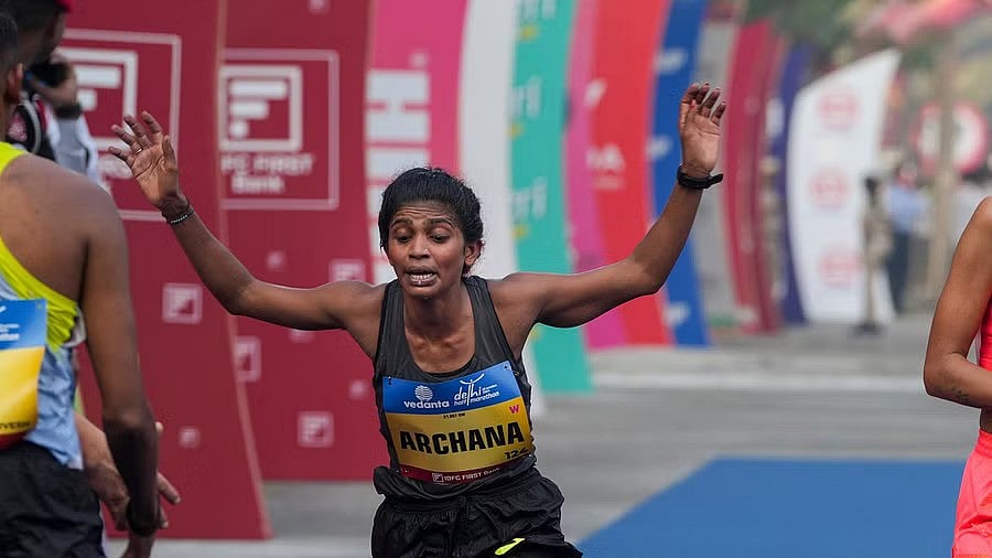 Photo: File : Indian runner Archana Jadhav.